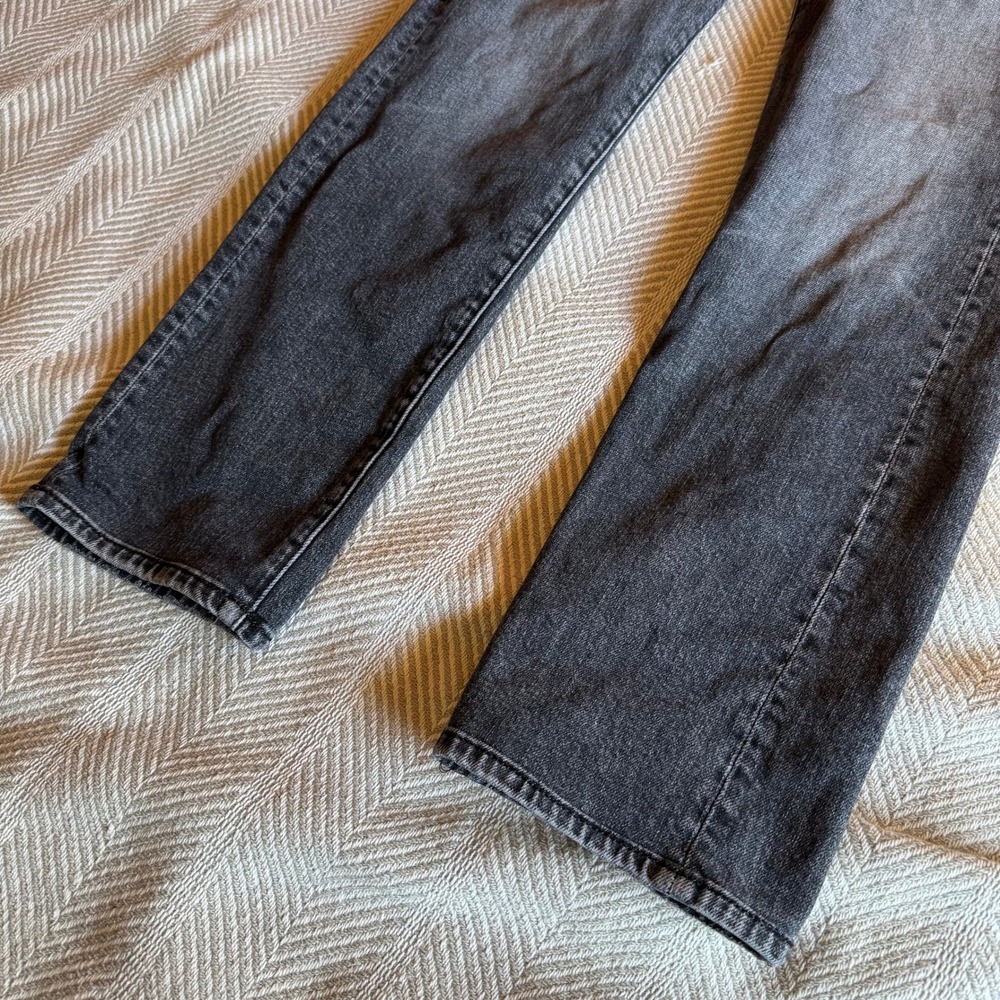 Mother High Waisted Hiker Hover Jeans Midnights With Molly Faded Black Size 26 - Picture 2 of 13